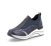 Remonte Blue Zip Shoes for Ladies | Remonte D0T08-12 Colour: Blue, Size: EU 38 / UK 5