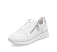 Remonte Women's Low-Top Trainers D1G10, Women's Low Shoes, Loose Insole, White Combi 80., 4 UK