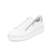 Remonte Women's Low-Top Trainers D2E01, Women's Low Shoes, Loose Insole, White Combi 80., 4 UK