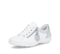Remonte R3408-82 Livzip 61 White Silver Womens lacing shoes in a Plain Man-made in Size 40