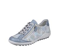 Remonte Women's R1402 Sneaker, Blue, White, Blue 11, 3.5 UK