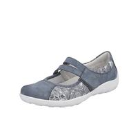 Remonte Women's R3510 Ballet Flat, Adria Light Blue Silver Bianco 12, 4 UK