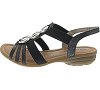 Remonte Women's R3605 Strappy Sandals, Grey, 36 EU, gray, 4 UK