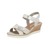 Remonte Women's R6252 Wedge Sandals, White Gold 91, 5 UK