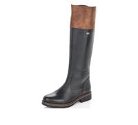 Remonte R6581-02 Indah Tex Black leather Womens knee-high boots in a Plain Leather in Size 41