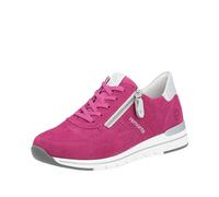 Remonte R6705-31 Govizip Fuchsia Suede Womens trainers in a Plain Suede Leather in Size 39