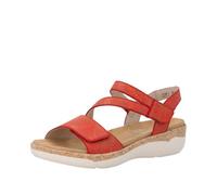 Remonte Women's R6860 Strappy Sandals, Red, 43 EU