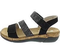 Remonte Women's R6861 Ankle Strap Sandals, Black, 4 UK