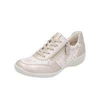 Remonte Womens R7637-80 Metallic Natural Extra Wide Casual Shoes (Metallic, UK Footwear Size System, Adult, Women, Numeric, Medium, 3.5)