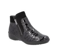 Remonte Womens R7677-03 Leather Zip-Up Boots (Black, UK Footwear Size System, Adult, Women, Numeric, Medium, 5)