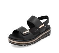 Remonte Women's Sandals Shoes Leather Black D0Q59