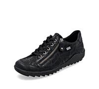 Remonte R1402-00 Zigzip 85 Tex Black Womens Lacing Shoes