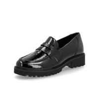 Remonte Women's Slip-On Sneakers Half Shoes Leather Patent Black D8602