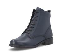 Remonte Women's Smooth Leather Ankle Boots D0F83-14 Blue Size 42 | Width F 1/2, Zip, Velour lining velvet, Removable insole, Round toe
