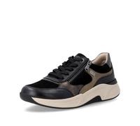 Remonte Women's Sneaker Low Suede D3V00-03 Black Size 36 | Water-repellent, H-width, zipper, functional lining, removable insole