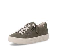 Remonte Women's Sneakers Suede D0920-54 Green Size 41 | Wide G; zip, velour lining, removable footbed, round shape