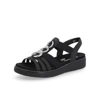 Remonte Women's Strappy Sandals D2073, Women's Sandals, Loose Insole, Black (black 02)