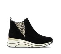 Remonte Womens Suede Ankle Boot - Black