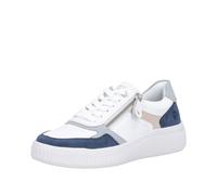 Remonte D3E05 Women's Low-Top Trainers, Loose Insole, White Combi 80., 37 EU Weit