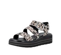 Remonte D3N50-60 Bibar Flatform Cow Print Womens Wedge Sandals