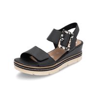 remonte Women's Wedge Sandal - Black | D2L53-00 00 38 38