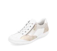 Remonte R3410-81 Livzipa White Gold Womens lacing shoes in a Plain Leather in Size 36