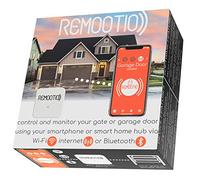 Remootio 2 WiFi and Bluetooth Smart Garage Door opener with iOS and Android App, Apple Home (HomeKit), Amazon Alexa, Google Home, SmartThings, Siri Shortcuts compatible. With sensor and power adapter.
