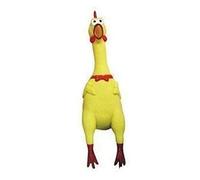Remorui 1 Pc 17cm Yellow Screaming Chicken Dog Toys Rubber Chicken Squeeze Toy Stress Relief Squeak Toy Random