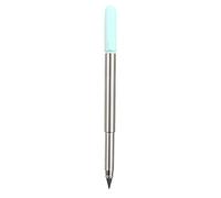 Remorui Eternal Writing Pencil Metal Rod School Student Creative Signature Retractable Pencil Smooth to Write Stretchable Blue