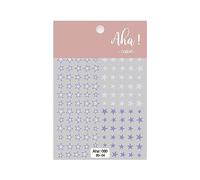 Remorui Star Nail Art Stickers Irregular Star Nail Decals DIY Manicure Gel Polish Decals Adhesive Manicure Decorations Purple