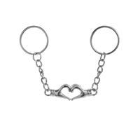 Remorui Zinc Alloy Keychains Wedding Vow Magnetic Suction Couple Keychain Symbolize Love with Exquisite Design Commitment Valentine Gifts for Boyfriend Silver