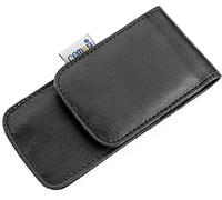 REMOS Manicure Case Empty Made of Genuine Leather with Space for 3 Tools - Black