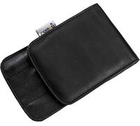 REMOS Manicure Case Empty Made of Genuine Leather with Space for 4 Tools - Black