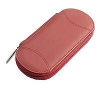 REMOS Manicure Case Empty Made of Genuine Leather with Space for 5 Tools - red