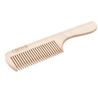 REMOS wooden comb with handle from indigenous beechwood, 22cm, fine teeth