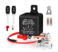 Remote Battery Disconnect Switch 12V 200A, Car Kill Switch, Car Battery Cut Off Switch with 2 Car Keys for RV Truck Camper Travel Trailer