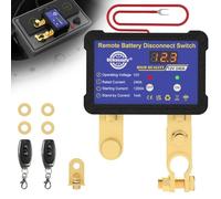 Remote Battery Disconnect Switch 12V 240A with Led Voltage Display Anti-Theft Kill Switch for RV, Car, Truck, ATV, Marine