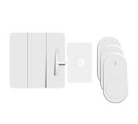 Remote Button Pusher, 1 Pack Smart Button Pusher for Light Switches Home Controller Remote Control with 10-20m Range Charges in 2 Hours Lasts up to 100 Days Bedroom Living Room Use(3 remote control)