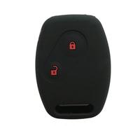 Remote Car Key Case Holder For HONDA Fit 2010 Civic CRV Stream Chord 7 Jazz Gr8 Insight 2007 2008 2009 Accord2/3/3/4Button Cap-A black with red