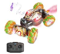 Remote Car,Rotating Twisting Climbing Car Toy,Hand Controlled RC Stunt Music,360 with C C Gesture and RC Light