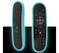 Remote Case Cover Fit for Sky Q Touch and Non-Touch Remote Control, Also for Sky Glass/Stream TV Remote, Anti-Slip, Anti-Lost with Strap - Glow Blue (Please See Figure 2 Before Ordering)