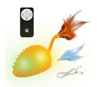 Remote Cat Interactive Toy - Squeaky Sound Lighted Gadget - Remote Control Animal Pet Cat Toy - for Living Room Balcony Yard Backyard Bedroom