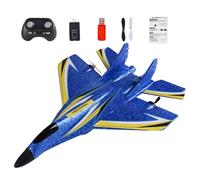 Remote Control Airplane - Colorful LED Lights RC Plane Kit, Educational Outdoor Aircraft, Waterproof Flying Toy, Beginner Training Model | Remote Control Airplane Colorful LED Lights Design For Kids A