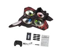 Remote Control Airplane RC Plane Fixed Wing Aircraft Helicopter for Beginners Boys, red 1 Battery