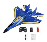 Remote Control Airplane - RC Planes With Bright LED Colorful Night Lights, Durable 2.4Ghz Radio Controlled Aircraft Toy | Excellent Early Learning Outdoor Flying Toy For Kids Boys Girls Beginner