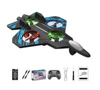 Remote Control Airplanes,RC Plane with Colorful Lights,360° Flips & Stunt Roll,Easy to Fly Toy Plane,Gift for 8 9 10 12+ Year Old Boys Girls
