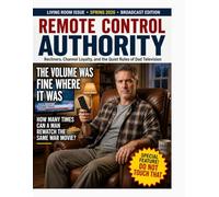 Remote Control Authority: A Funny Prank Notebook with a Fake Magazine Cover