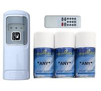 REMOTE CONTROL Automatic Air Freshener Dispenser and 3 Refills auto fresh spray cans