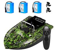 Remote Control Bait Boat, 500M Range for Fishing in Pools, Rivers, and Lakes, One-Key Automatic Cruise, 5200/12000mAh Battery Options
