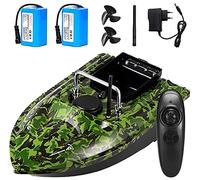 Remote Control Bait Boat, 500M Range for Fishing in Pools, Rivers, and Lakes, One-Key Automatic Cruise, 5200/12000mAh Battery Options